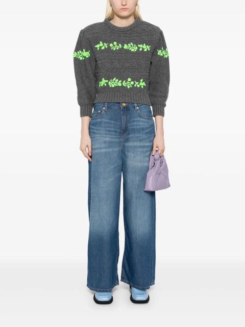 GANNI wide-leg jeans - Blue