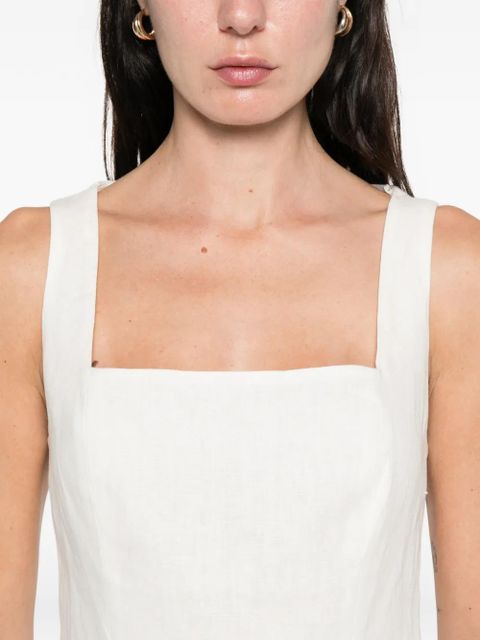 Faithfull the Brand Mina square-neck top - White