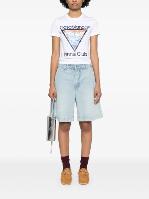 Casablanca Tennis Club Icon-print T-shirt - White - zdjęcie produktu nr 2