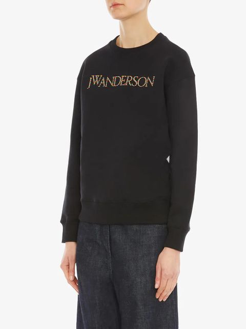 JW Anderson embroidered logo sweatshirt - Black