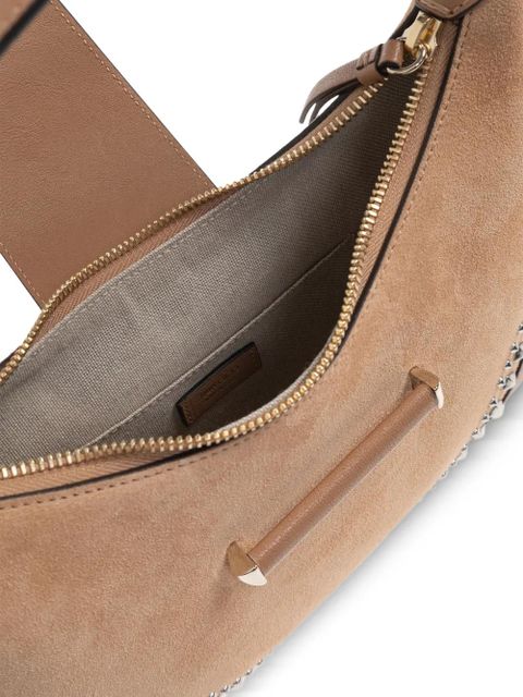 Jimmy Choo studded shoulder bag - Neutrals