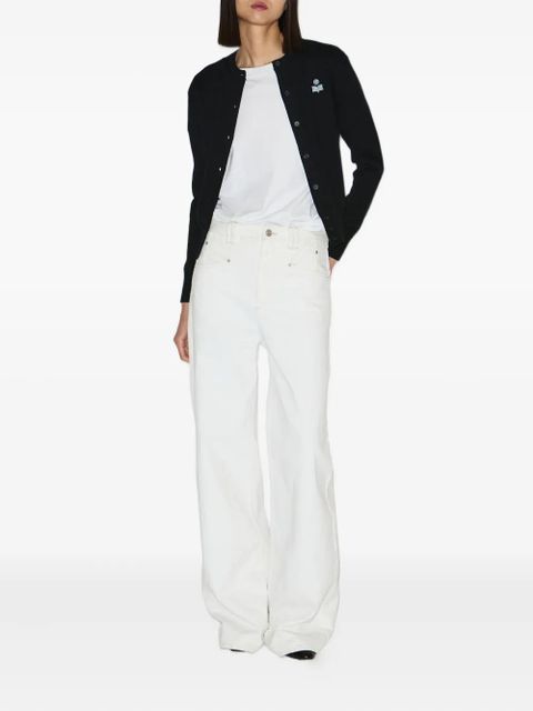 MARANT ÉTOILE Mona embroidered cardigan - Black - zdjęcie produktu nr 2