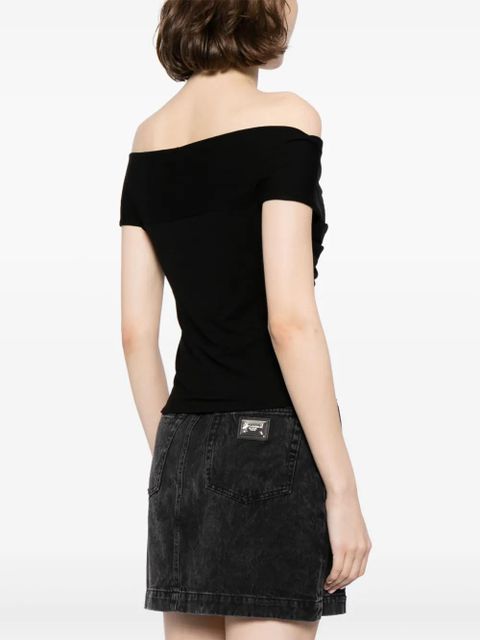 Reformation Ezlynn off-shoulder top - Black