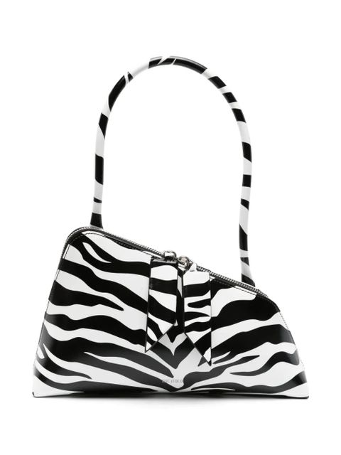 The Attico Sunrise zebra-print shoulder bag - Black - zdjęcie produktu nr 1
