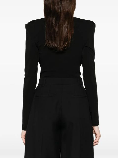 WARDROBE.NYC drape blouse - Black