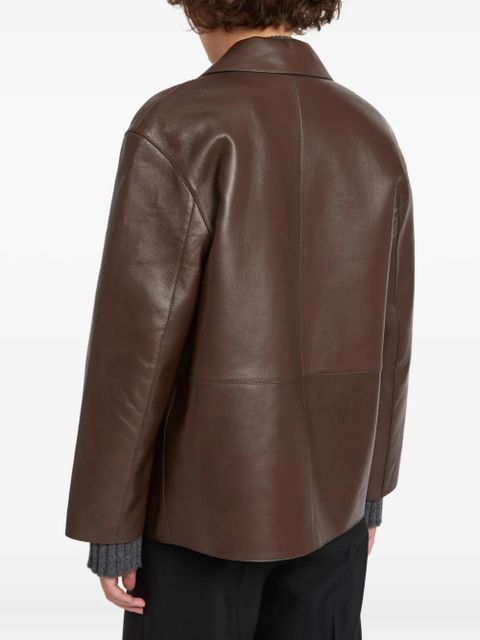 Yves Salomon leather jacket - Brown