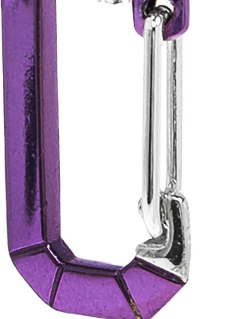 EÉRA 18K white gold small Chiara diamond earring - Purple - zdjęcie produktu nr 2