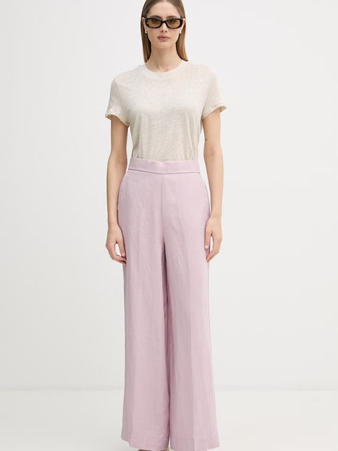 United Colors of Benetton spodnie damskie lniane - zdjęcie produktu nr 1