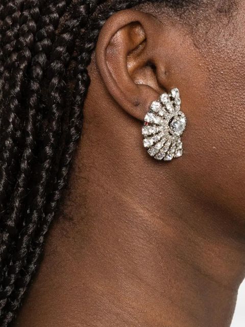 Jennifer Behr crystal-embellished earrings - Silver - zdjęcie produktu nr 2