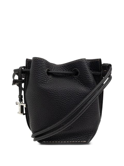 Tod's drawstring leather bucket bag - Black - zdjęcie produktu nr 1