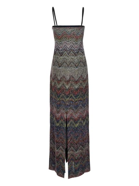 Missoni zigzag-motif sleeveless dress - Blue - zdjęcie produktu nr 2