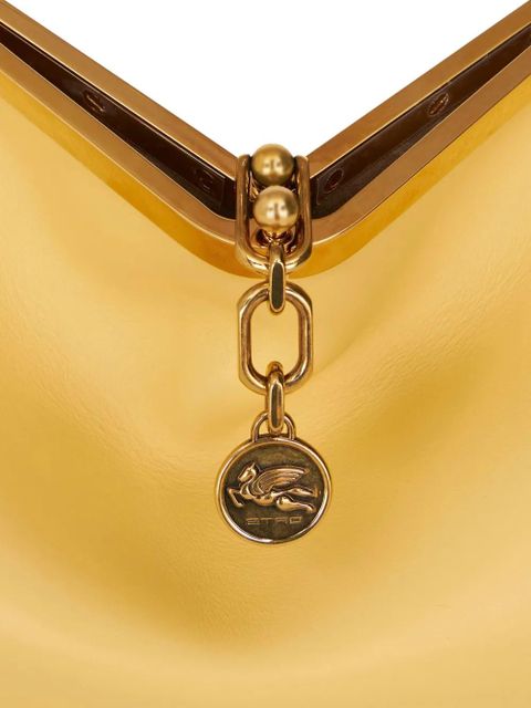 ETRO medium Vela leather shoulder bag - Yellow