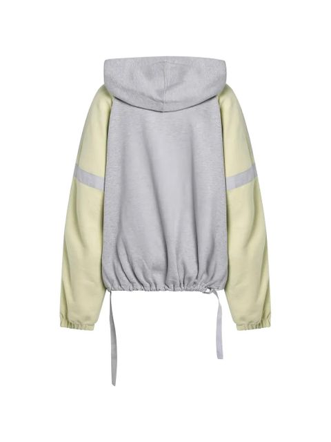 The Attico hooded colour-block bomber jacket - Grey - zdjęcie produktu nr 2