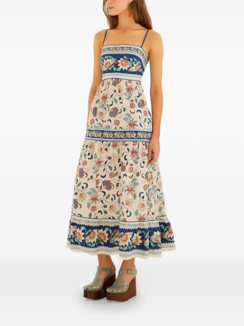 FARM Rio floral tapestry maxi dress - Neutrals - zdjęcie produktu nr 2