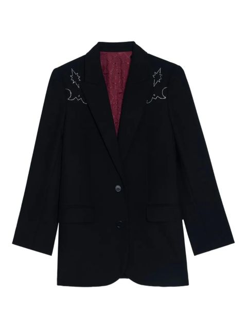 Zadig&Voltaire embroidered-detail blazer - Black - zdjęcie produktu nr 1