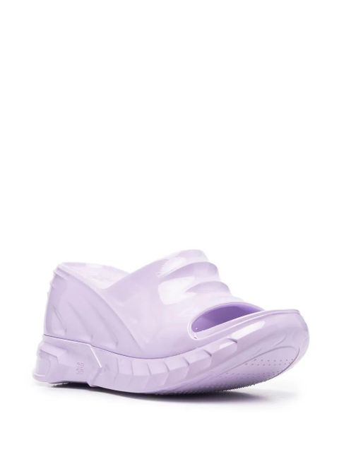 Givenchy wedge slip-on sandals - Purple