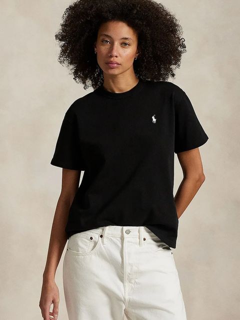 Polo Ralph Lauren t-shirt bawełniany damski kolor czarny 211967104 - zdjęcie produktu nr 1