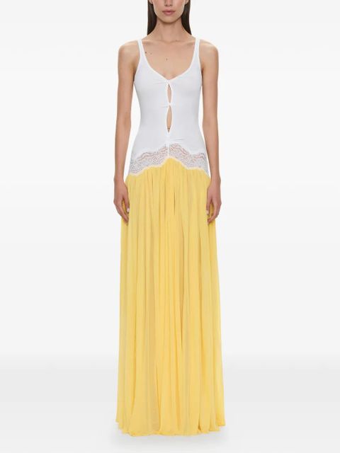 Christopher Esber twist lace tank maxi dress - Yellow - zdjęcie produktu nr 1