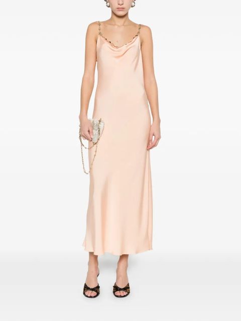 Rabanne chain-strap midi dress - Pink - zdjęcie produktu nr 2