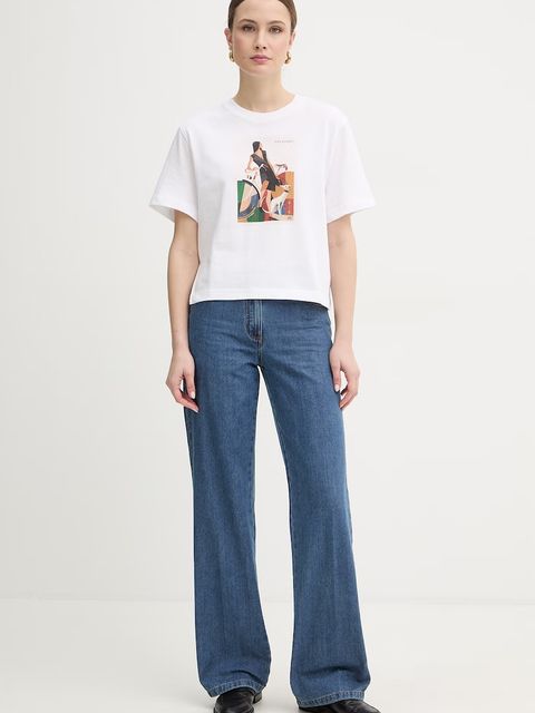 Trussardi t-shirt bawełniany - zdjęcie produktu nr 1