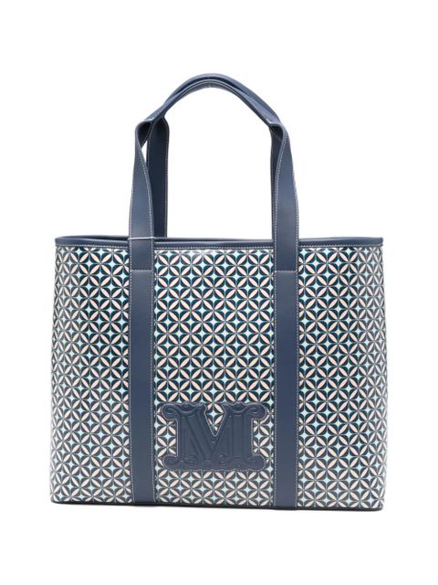 Max Mara geometric-print tote bag - Blue - zdjęcie produktu nr 1