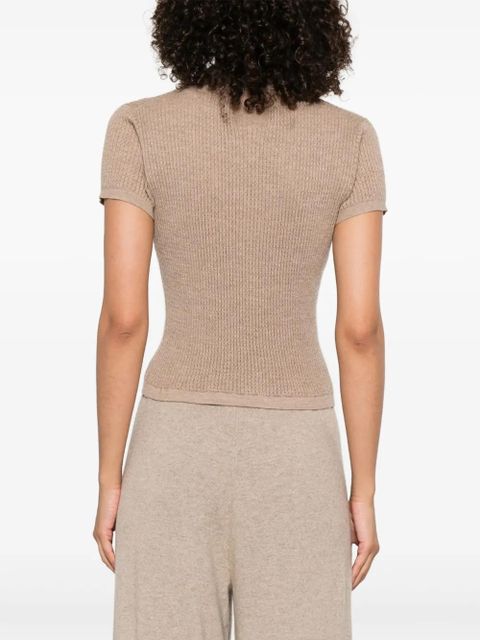 Guest In Residence cashmere polo shirt - Brown