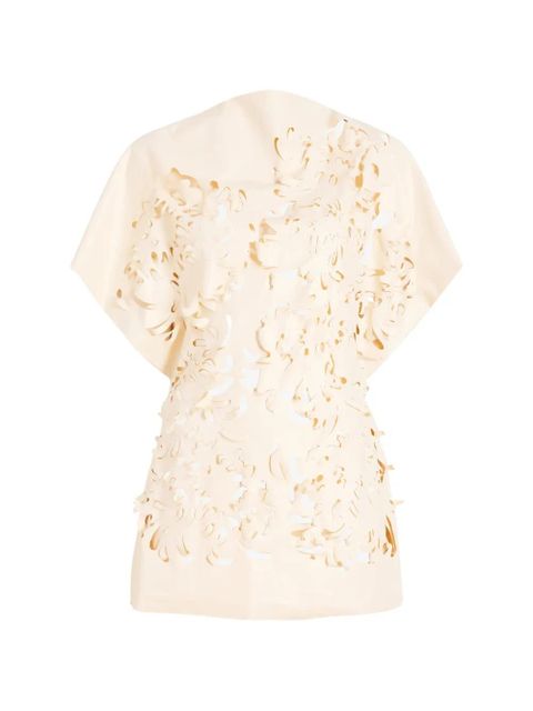 Proenza Schouler Dima laser-cut top - Neutrals - zdjęcie produktu nr 1