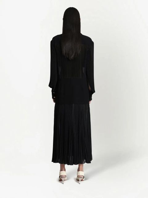 Proenza Schouler plissé-effect shirt dress - Black