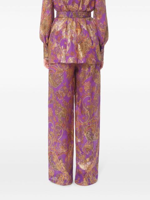 Valentino Garavani Apres L'Hiver fil-coupe trousers - Purple - zdjęcie produktu nr 2