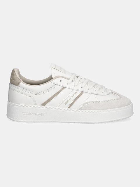 Tommy Jeans sneakersy THE GREENWICH EDGE FLATFORM damskie kolor biały EN0EN02900 - zdjęcie produktu nr 2