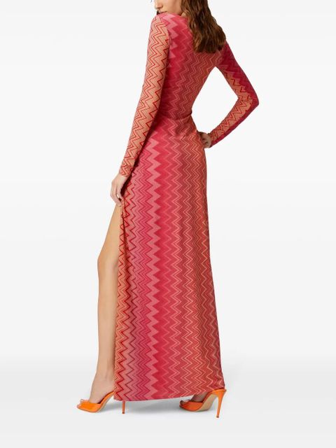 Missoni zigzag beach dress - Red