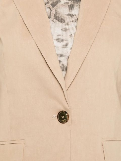 PINKO button flax blazer - Neutrals