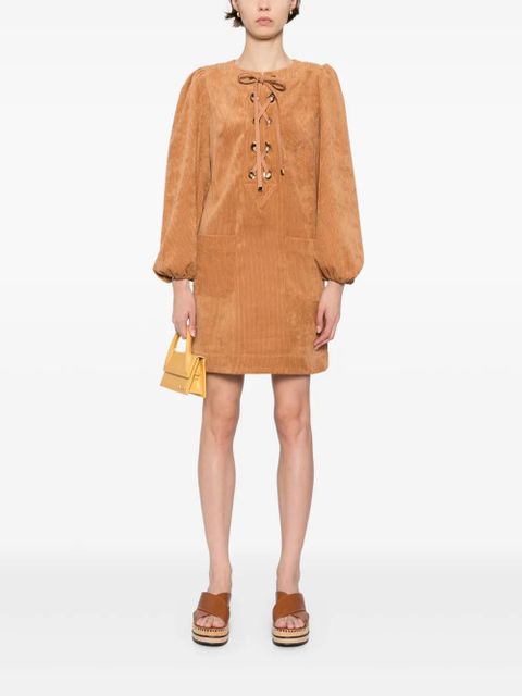 ZIMMERMANN Illuminate cord dress - Brown