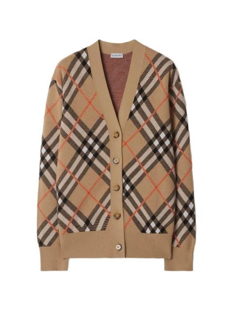 Burberry checked cardigan - Brown - zdjęcie produktu nr 1