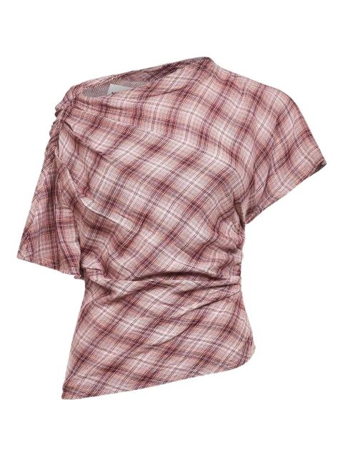 MARANT ÉTOILE asymmetric-pleated blouse - Neutrals - zdjęcie produktu nr 1