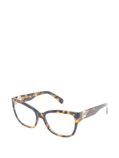 Longchamp tortoiseshell-effect cat-eye glasses - Blue - zdjęcie produktu nr 2