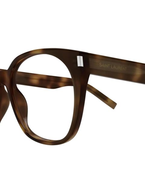 Saint Laurent Eyewear round-frame glasses - Brown