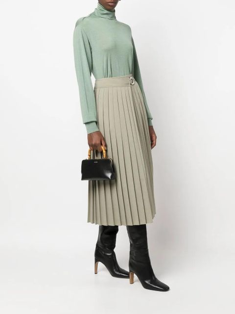 Jil Sander Goji bamboo-handle mini bag - Black