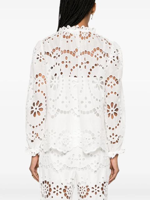 ZIMMERMANN Lexi broderie-anglaise blouse - White