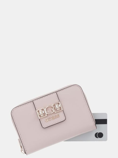 Guess portfel JANE damski kolor różowy SWVG98 91140