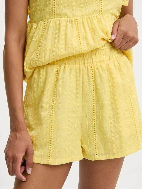 Answear.LAB bluzka i szorty damski kolor żółty