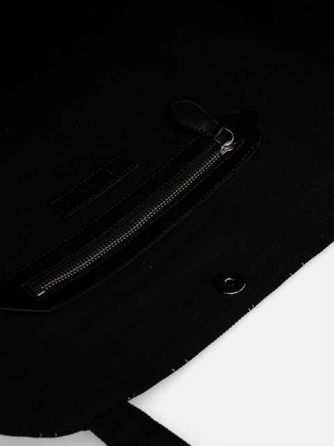 Karl Lagerfeld torebka bawełniana kolor czarny A1W50023