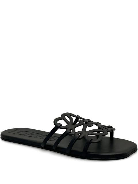 LOEWE petal anagram sandal - Black - zdjęcie produktu nr 1