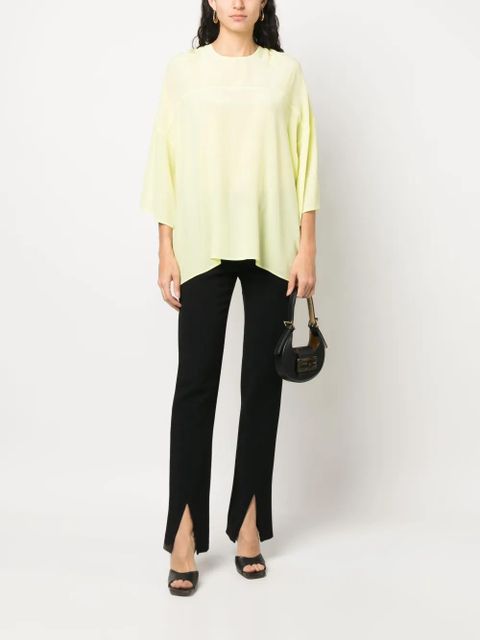 Lanvin draped silk blouse - Green - zdjęcie produktu nr 2