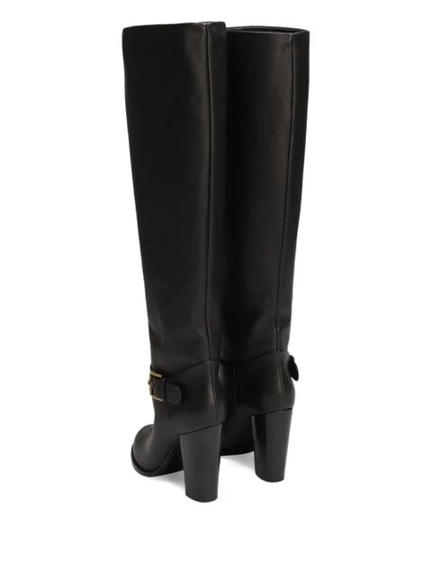 Dolce & Gabbana leather knee-high boots - Black