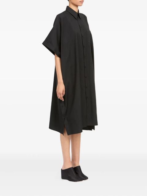 MM6 Maison Margiela button midi dress - Black - zdjęcie produktu nr 2