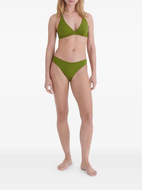 ERES Gang tie-back triangle bikini top - Green