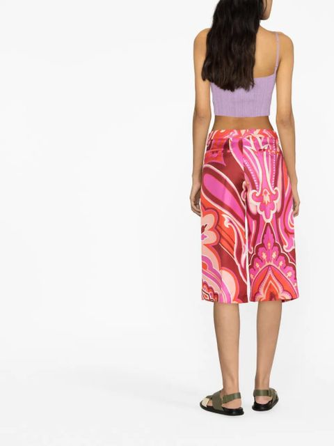 ETRO all-over graphic-print shorts - Pink