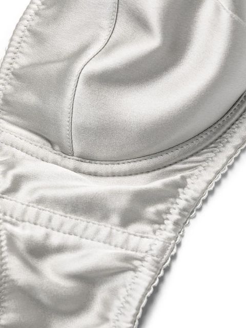 Dolce & Gabbana satin-finish balconette bra - Silver