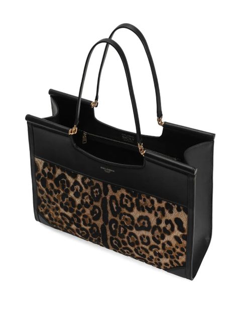 Dolce & Gabbana large Sicily tote bag - Brown
